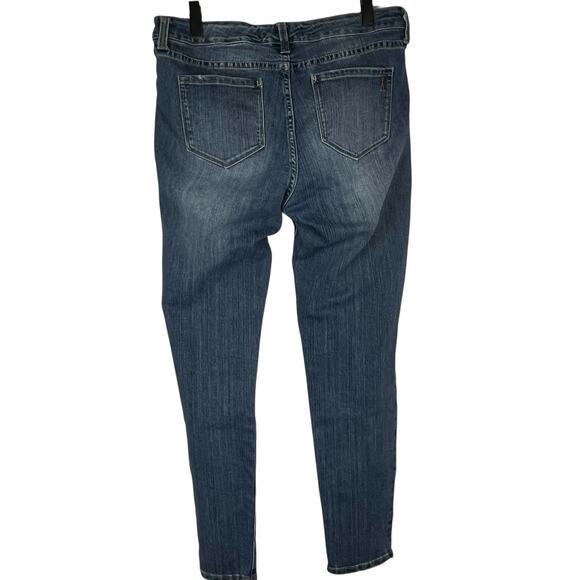 Vintage America Jeans Blue Boho Skinny Stretch lightly distressed Women Size 10 - Picture 4 of 9